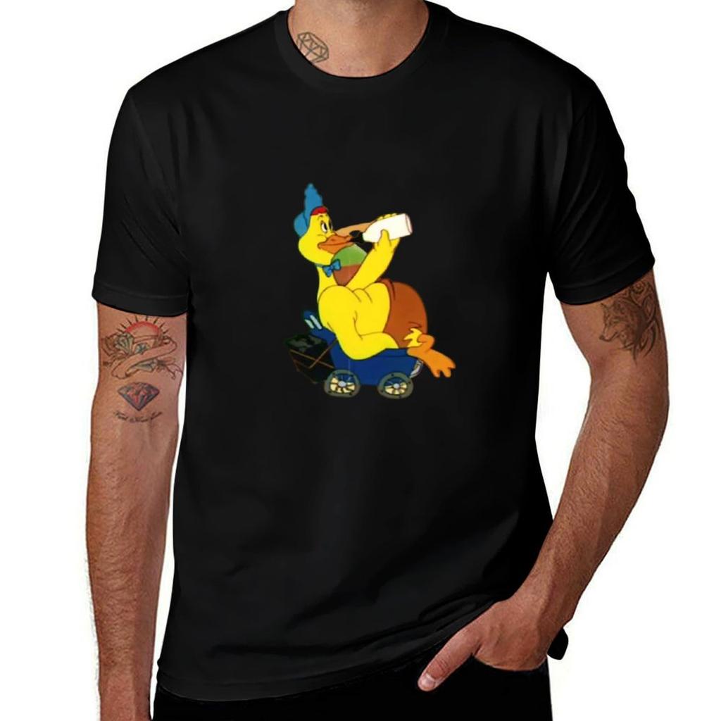 Funny Baby Huey Cartoon Tshirt Antiwrinkle Short Sleeve Tshirt