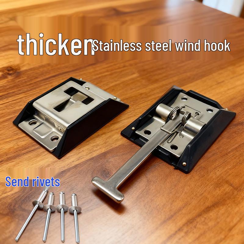 Robuster Edelstahl-LKW-Türhaken für Transporter und Container