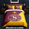 Servette FC Design Bed Bedding Set 1 Duvet Cover + 2 Pillowcases Soft Breathable Household Bed Linens