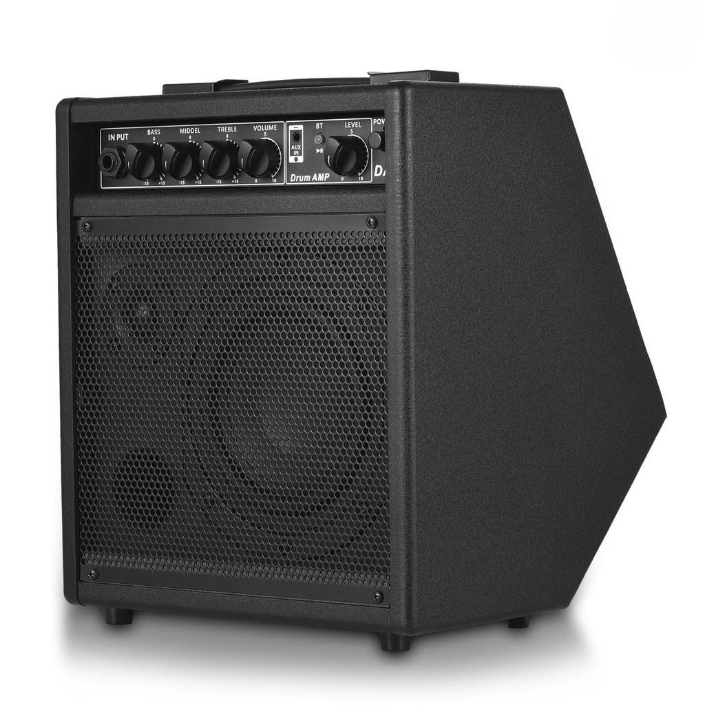 25W Keyboard Wooden Guitars Amplifier Portable Electronic Drum Speaker Home Practice Rehearsals Electric Drums