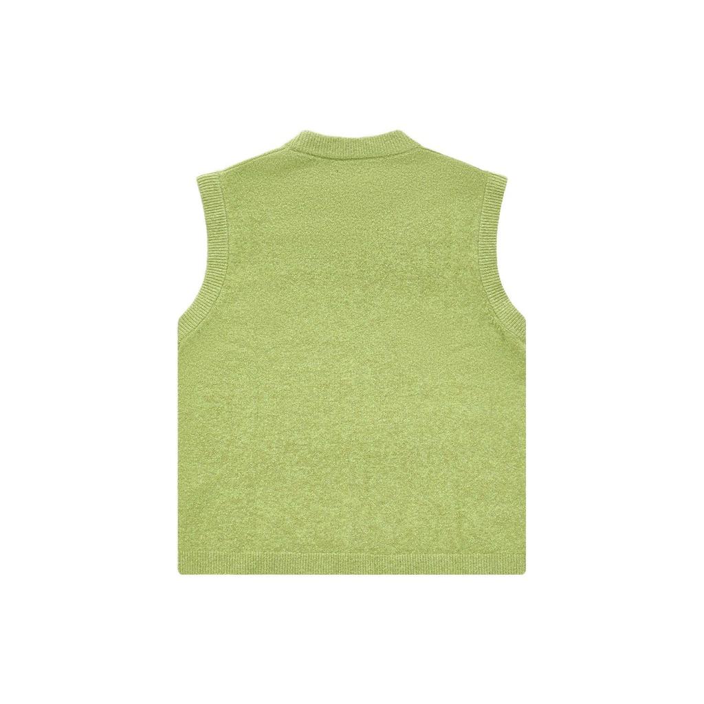 Fila Fusion Letter Print Loose Sleeveless Knit Top Women tops Peach-Blossom-Yellow T11W346401F-YE