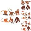 Simulated Animal Monkey Plastic Figure For Kids Playroom And Collection Display