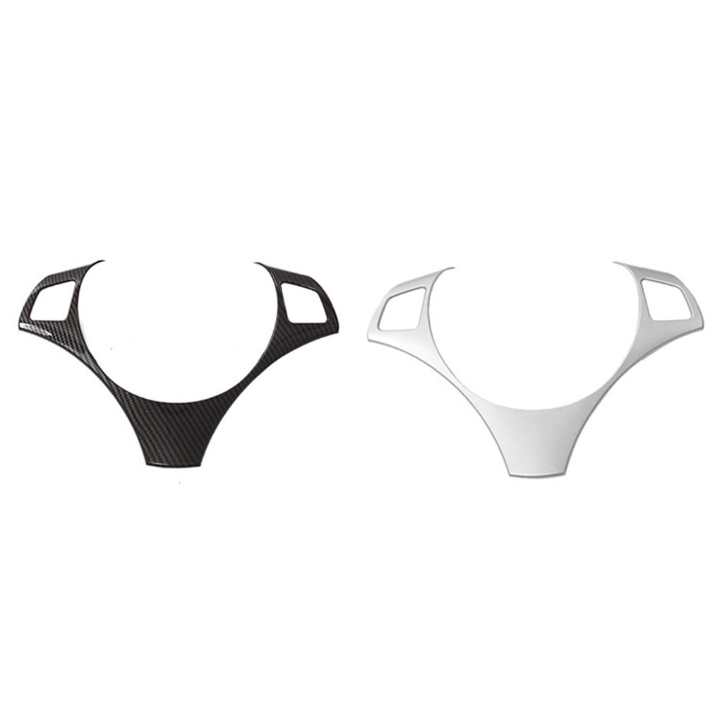 Carbon Fiber Car Steering Wheel Decoration Cover Vehicle Trim Modification Fitting Control Moulding Frame Sticker