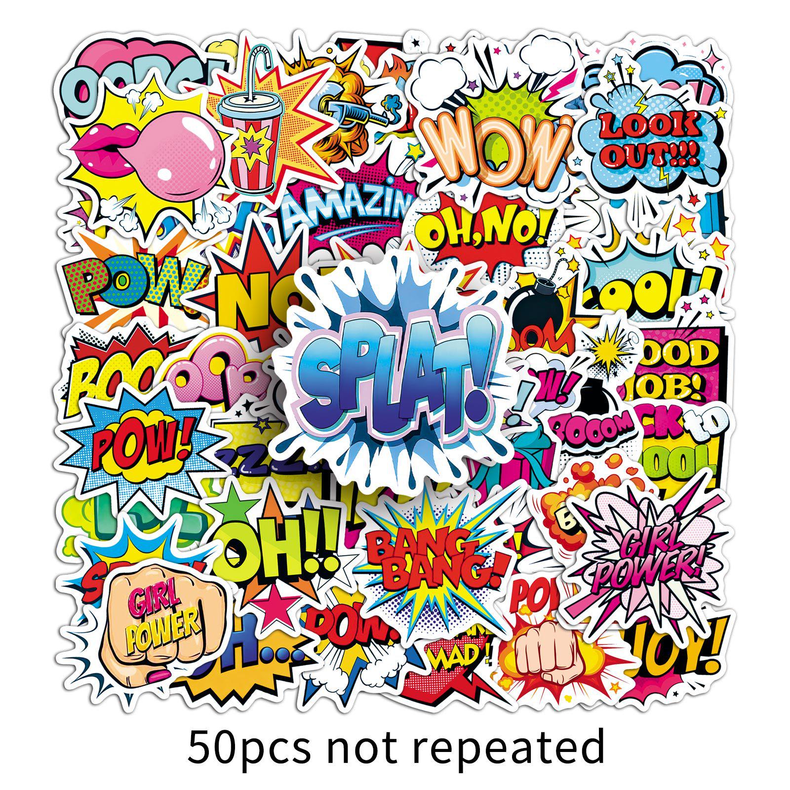 50 Cool English Slogan Stickers for Helmets and Cars