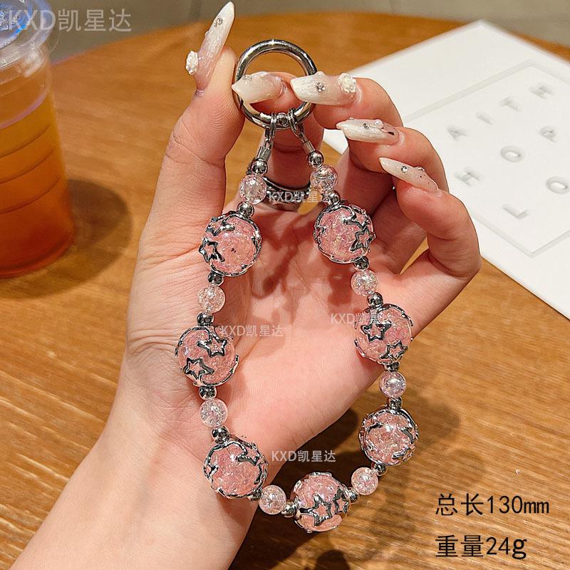 High-End Pearl Beaded Phone Chain Compatible with Apple Phone Case iPhone Huawei Bracelet Wrist Strap Anti-