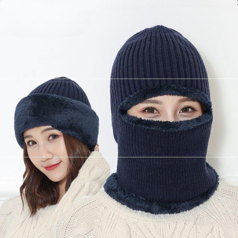 Winter Hat, Cotton Hat, Velvet Headband, Men and Women, Neck Protection and Warmth, Cycling Hat, Warm Hat