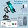 Foldable Vacuum Magnetic Suction Cup Car Phone Holder Mount Adjustable Angle