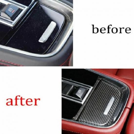 Carbon Fiber Console Panel Shift Cover Trim Fits for Porsche Panamera 2017-