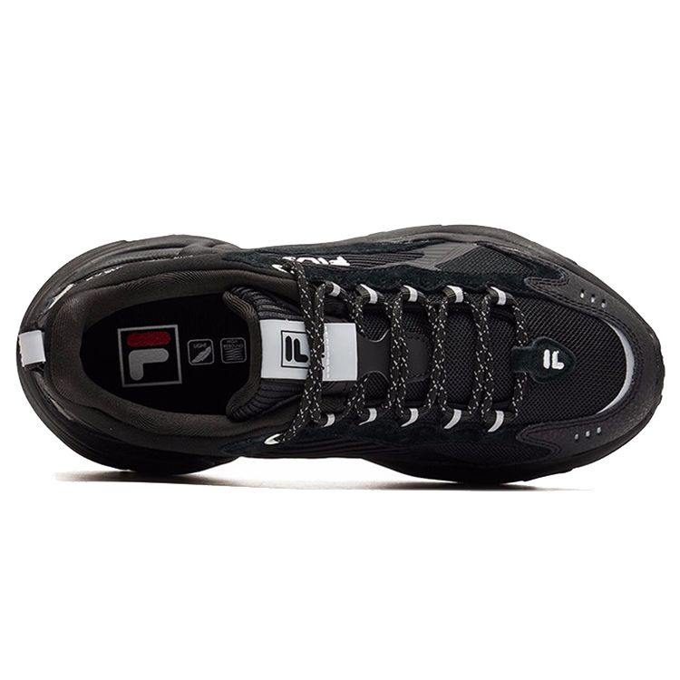 FILA Pantera Round Toe Lace-Up Low-Top Dad Sneakers Women sneakers Black F12W141107FBK