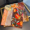 1116 Summer a Variety of Hot-selling Classic Versatile Polka Dot Floral Printing Silk Scarf Thin Sunscreen Silk Cotton Square Scarf