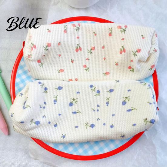School Supplies Pouch Cute Floral Pencil Case Mini Cotton for Pens Pencils Erasers