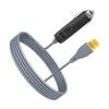 For XT60 Male to Car DC 12V 24V Power Cable Converter for Portable Power Station Charging Gray 14AWG Copper Wire