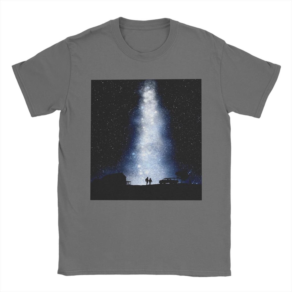 Unisexs Interstellar Movie TShirts 100 Cotton Top Tees Beach Vintage Short Sleeve TShirt Round Neck Hippie Casual Tee Shirt