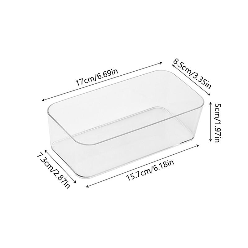 1 Stück Schreibtisch Schubladen Organizer Aufbewahrungsbox für Schreibwaren Kunststoff Make-up Aufbewahrung Transparente Aufbewahrungsbox