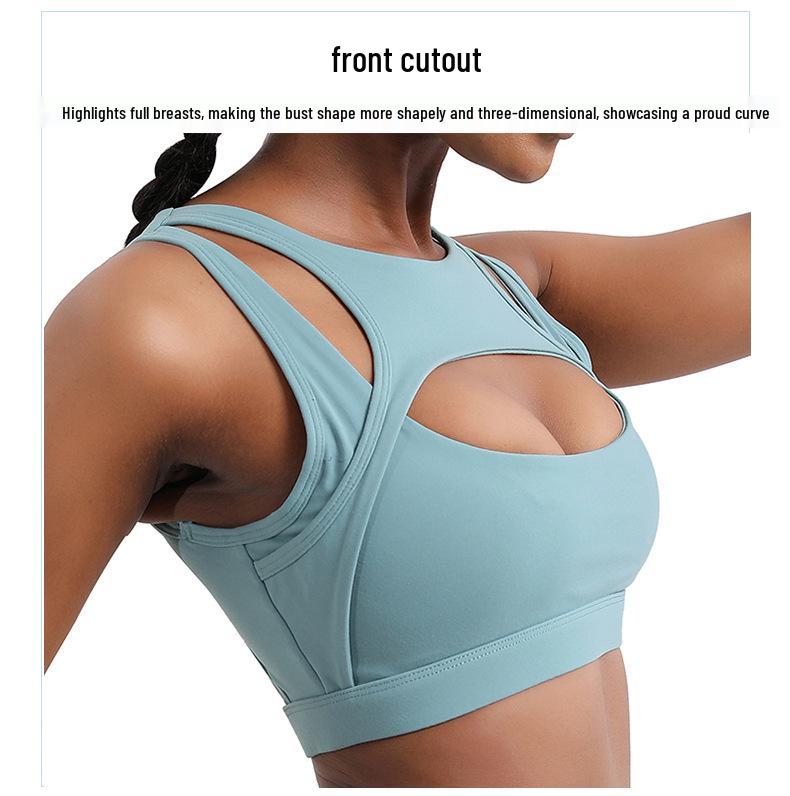 Women's Shockproof Sports Bra - New Large Bust Style for Running, Fitness, Yoga