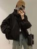 2025 Korean Style Hooded Jacket: Autumn/Winter Casual Loose Fit Short Outerwear