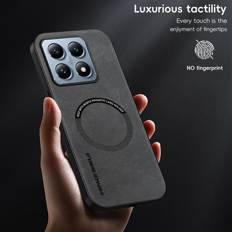 Magnetic Retro Leather Soft Case For Xiaomi 14T Pro Xiaomi14TPro 5G Wireless Charging Phone Case Cover