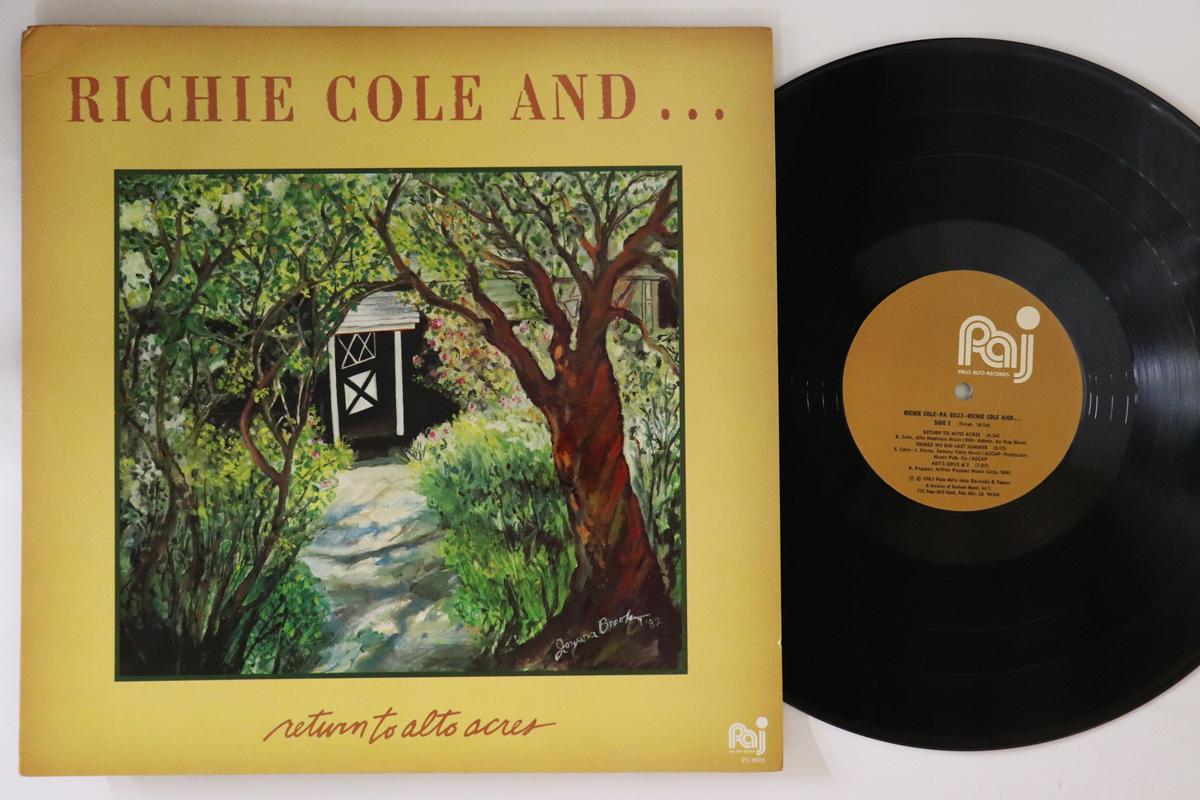 

LP Record RICHIE COLE - Return To Alto Acres PA8023 PALO ALTO 1982 US Jazz Used