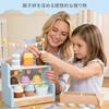 UMU Wooden Ice Cream Play Kitchen Set - Toddler Role-Playing Set, Kitchen Play Set, Wooden Food Toys, Educational Toy, 37 Pieces Total  Ages 3-6,