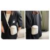 Cowhide Leather Mini Shoulder Bag for Small Pochette Genuine Thick Shoulder Mini Smartphone n646 [Whatna] Women, Mother's Bag, Leather, Leather,