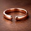 Pure Copper Open Band Ring – Smooth Adjustable Cuff Style – Handmade Minimalist Jewelry
