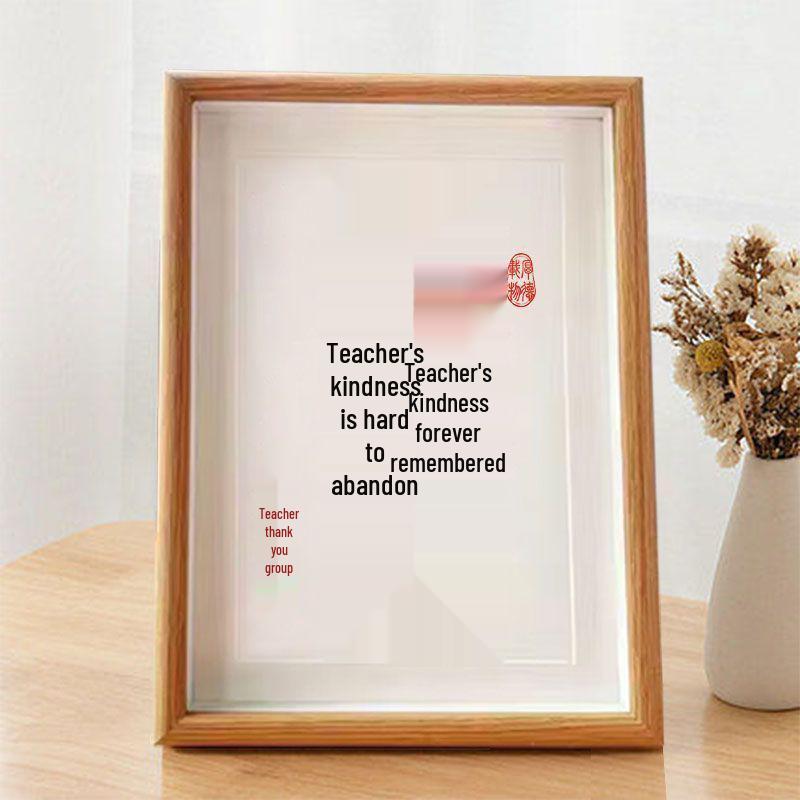 Teacher's Day Calligraphy & Painting Desktop Ornament Photo Frame