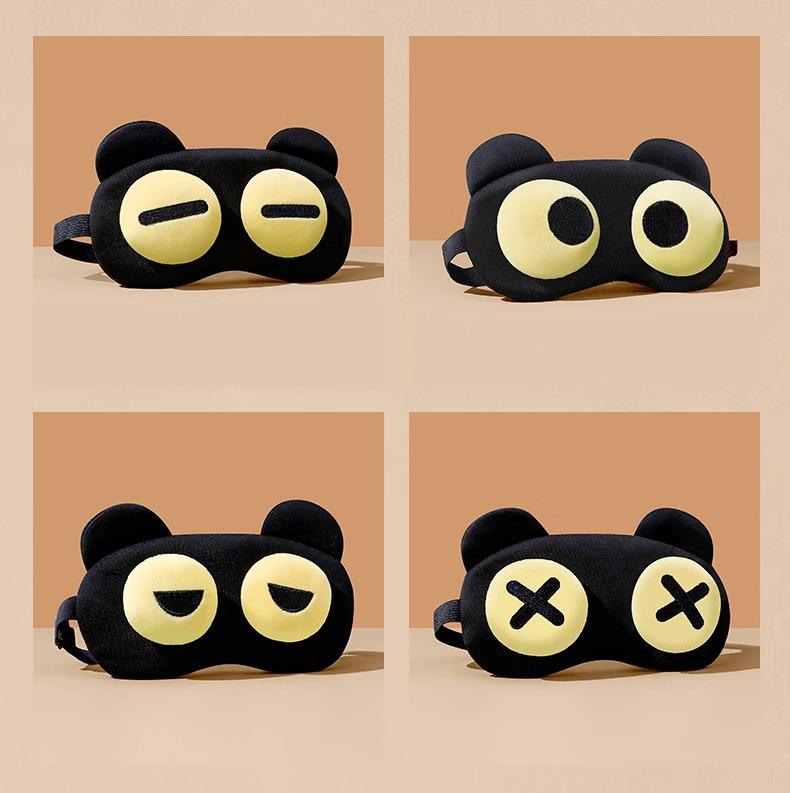 Funny Cute Sleep Eye Mask: Relaxing Blackout for Men, Women, and Students with Hot/Cold Compress for Eye Relief