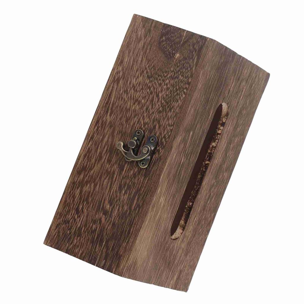1Pc Wooden Retro Tissue Box Paper Napkin Holder Case Home Car Decor #1 22*12*10cm