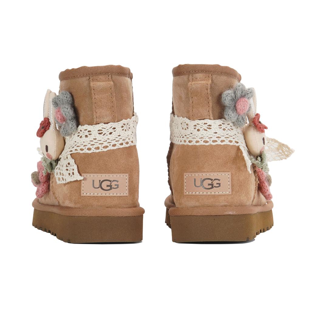 UGG CLASSIC MINI Sheepskin Thermal Abrasion Resistant Slip Resistant Thermal Abrasion Resistant Slip Resistant Short 1016222-CHE(Team210-S-BOX)