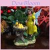 Resin Fairy Garden Figurine With Angel And Bird For Wedding Decor Gift Ideas