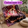 Benutzerdefinierter Name Text Arizona Cardinals Fanartikel Druck Flanelldecke Weich Warm Sofa Bett Überwurfdecke Für Zuhause Büro Schlafzimmer