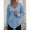 Spring New Women's Casual Fashion Hooded Versatile Long-sleeved Solid Color Sweatshirt