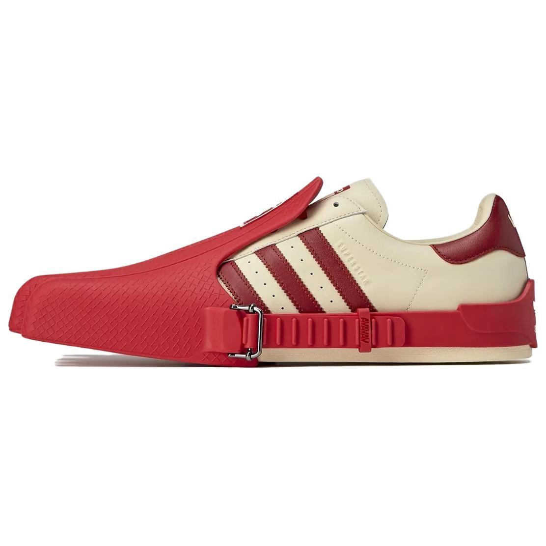 (WMNS) adidas x AVAVAV Superfinger Superstar Better Scarlet Cream White Women s JP7142 EU 36