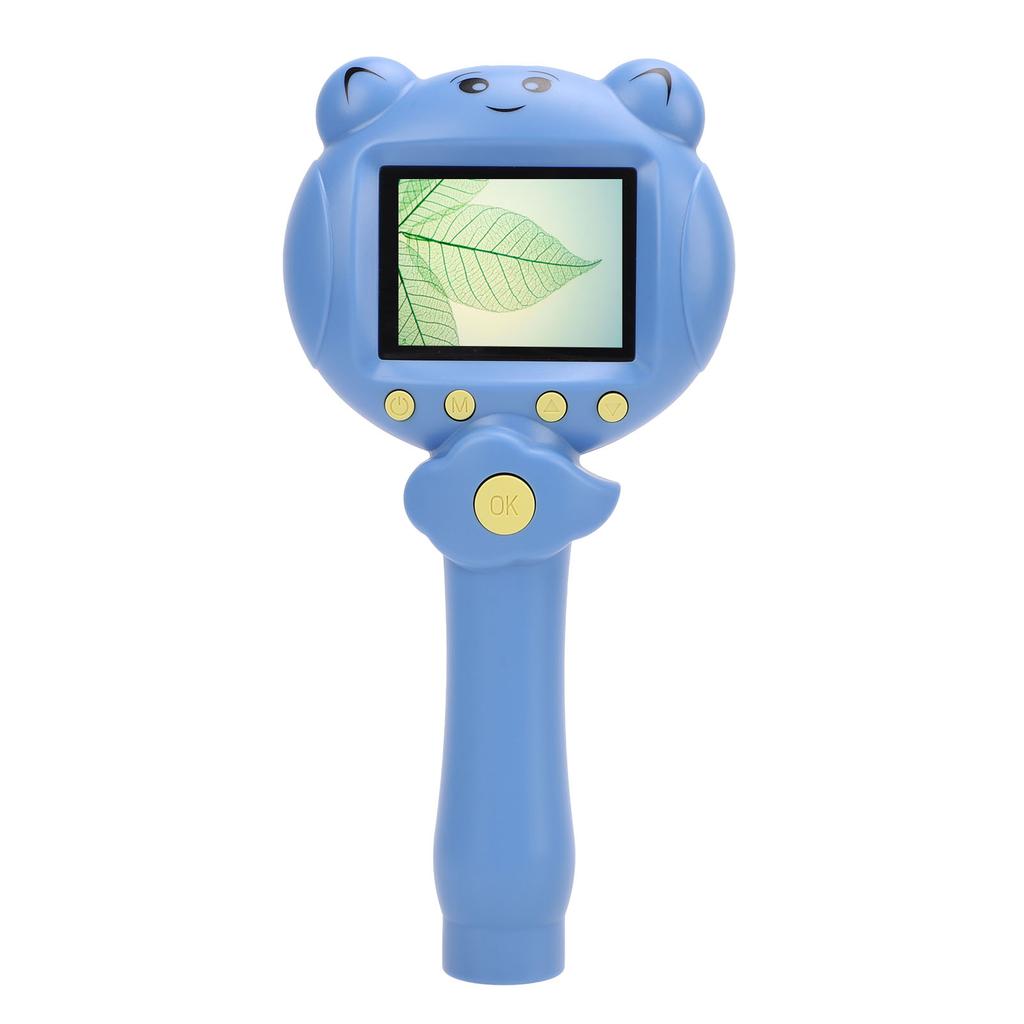 Kids Handheld Microscope 2.5K 48MP Portable 2inch Screen 8X Zoom Digital Microscope for Educational Science