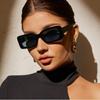 Small Rectangle Women Sun Glasses  Men Shades Retro Square Black Sunglasses  Luxury Glasses White Decoration Eyewear