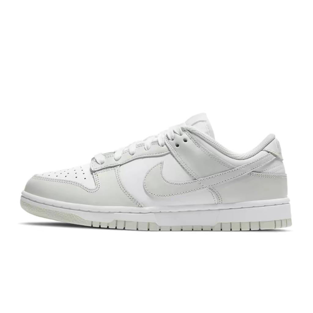 Nike Dunk Fortune Love, Footprint Innovation Leather Abrasion Resistant Low Top Skateboard Shoes Unisex White Blue Gold DD1503-103(Team726-)