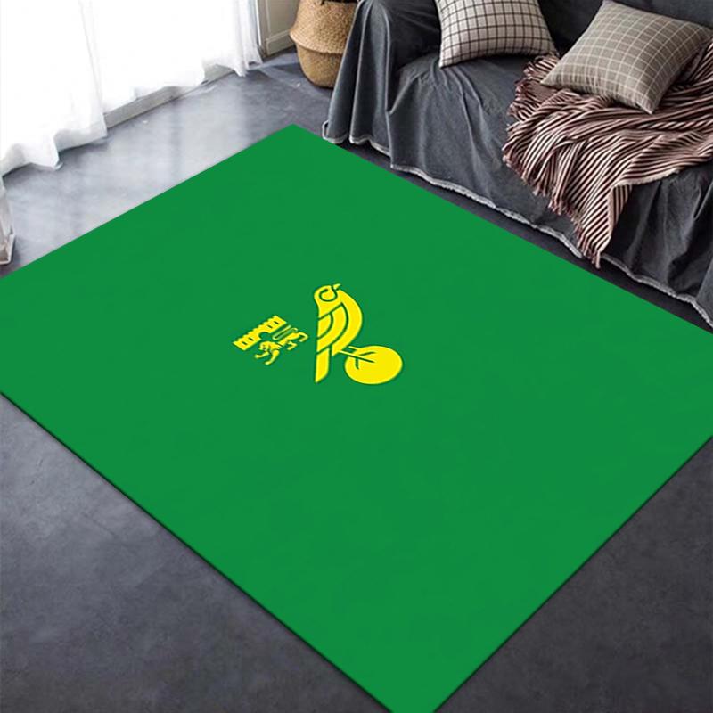 Norwich City FC Carpet Rug for Living Room Bedroom Home Sofa Decoration,Kids Play Non-slip Floor Mat