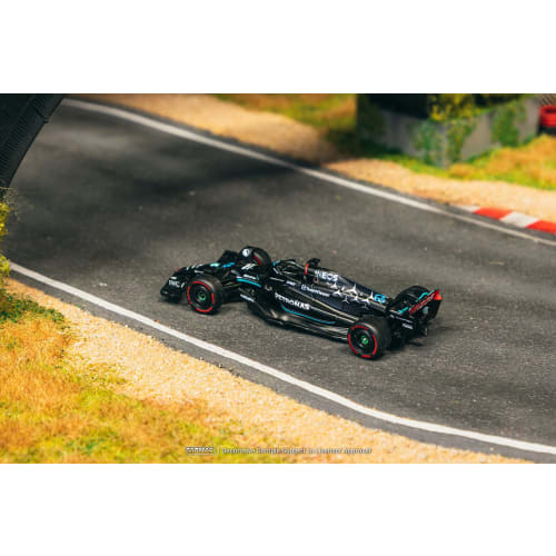 TARMACWORKS 1/64 Scale Mercedes-AMG F1 W14 E Performance Spanish Grand Prix 2023 George Russell Finished Model T64G-F064-GR1