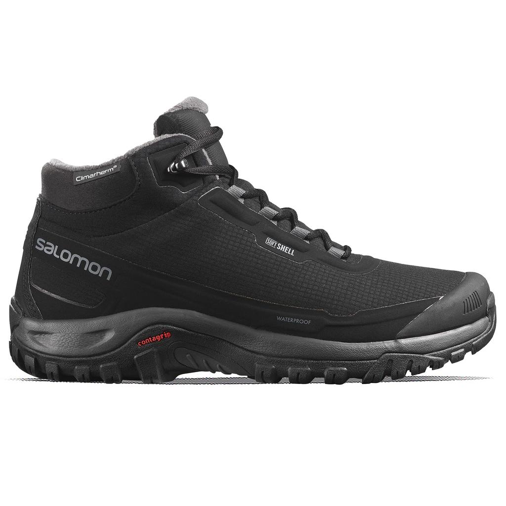 SALOMON SHELTER CLIMASALOMON WATERPROOF Snow Winter Size 27cm Boots, Men's, Black/Ebony/Black,