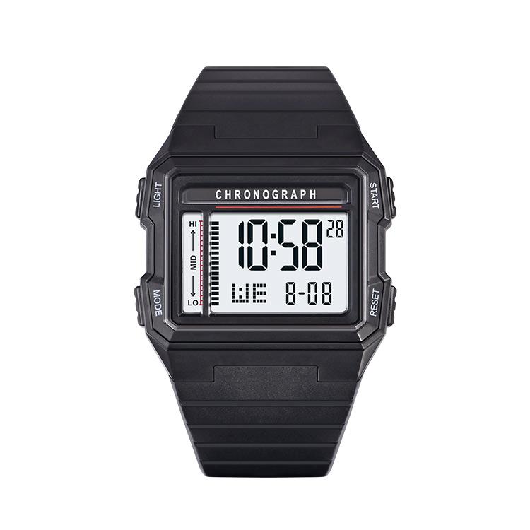 UTHAI CA07 Men's Square Electric Watch Sports Running Time 50ATM Swimming Waterproof LED Fall resistant Male Student Clock