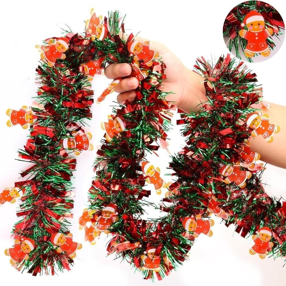 Colorful Christmas Decorations Strip Red Green Xmas Tree Charm  Wedding Party Decoration Supplies
