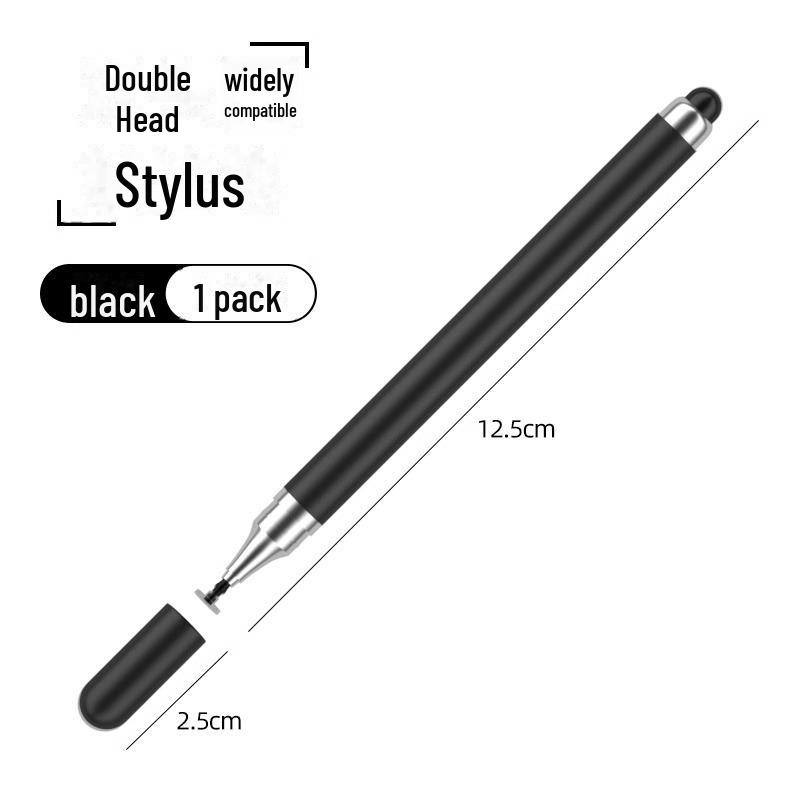 Kapacitní stylus s dvojitým hrotem pro úpravy, kreslení a kancelářské použití na telefonech a tabletech