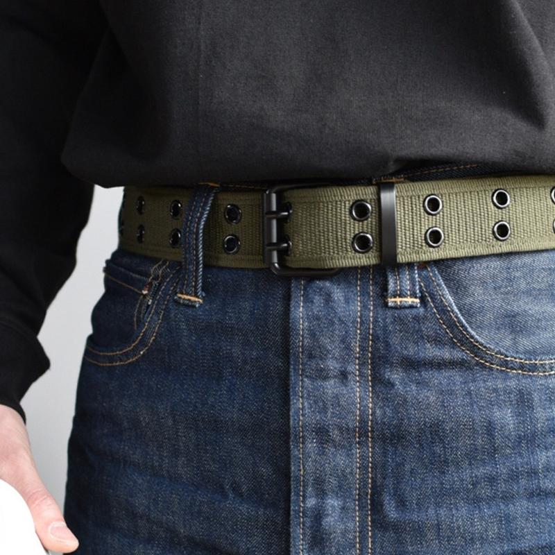 Woven Fabric Wide Belt for Work Pants Jeans Adult Sport Wear Fashion Waistband