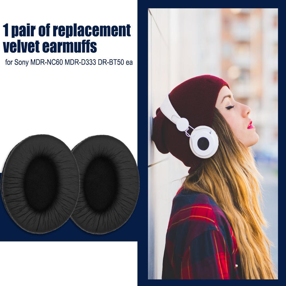 Replacement Soft Ear Pad Cushions For Sony MDR-NC60, D333, DR-BT50 Headphones