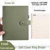 Minimalist A6 Soft Leather Ring Binder Planner Notebook