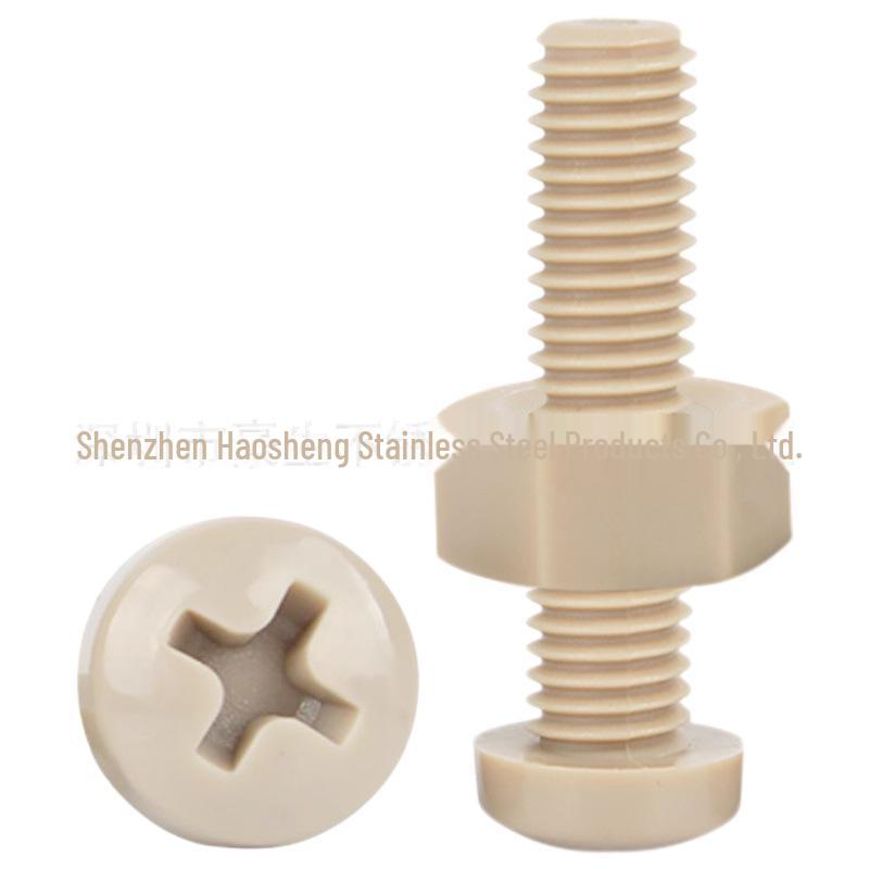 PEEK Round Head Screw & Nut Set, Pan Head Combo M3/M5/M6