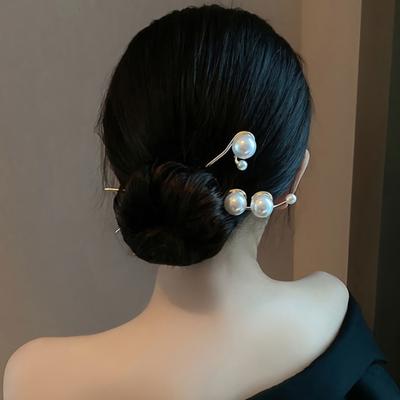 Women's Daily Simple Pearl Sitting Tree Branch Hairpin