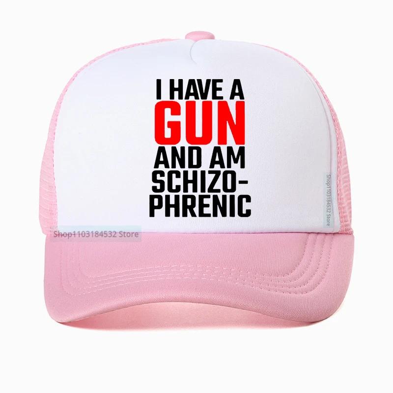 I Have A Gun and Am Schizophrenic Baseball Cap high quality Comfortable Adjustable Snapback hats Casquette