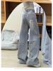 Women's High-Waisted Wide-Leg Retro Jeans in Washed Mocha Grey