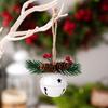 5PCS Metal Bells Hanging Decorations for Christmas Tree Door Window Indoor and Outdoor Holiday Ornaments
